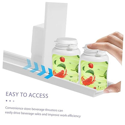 2pcs Fridge Soda Can Dispenser Straw Dispenser Drink Organizer for Retail Store