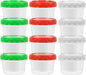 EONJOE 8 oz Small Freezer Containers with Lids Stackable Plastic Food Storage Container 1 Cup Meal Prep Bowls Airtight Dishwasher Safe,12-pack
