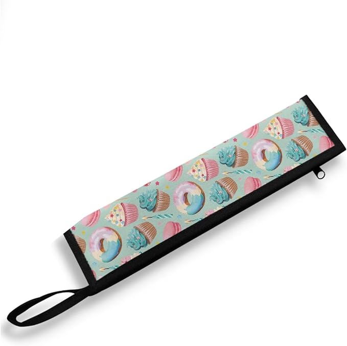 Portable Travel Tableware Box Cakes Donuts Flatware Storage Box Case Travel Utensils Cutlery Case with Bag for Fork Spoon Chopsticks