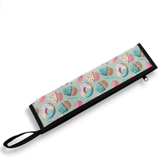 Portable Travel Tableware Box Cakes Donuts Flatware Storage Box Case Travel Utensils Cutlery Case with Bag for Fork Spoon Chopsticks