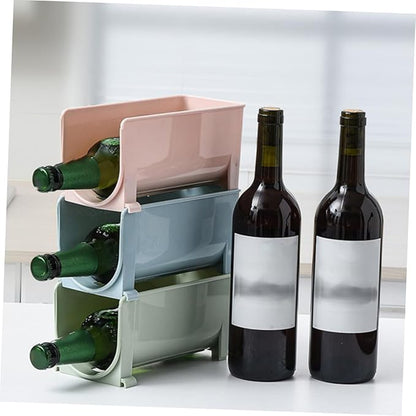 Mikinona 2pcs Kitchen Storage Rack Material Beer Can Stands Fridge Drink Organizer