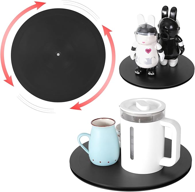 ZZRANYE 14 Inch Heavy Duty Rotating Swivel Stand - 360 Degree Rotating Lazy Susan Base with Steel Ball Bearings for Model Base/Rotating Plants/Crafts Stand Monitor/TV/Monitors/Potted Plants