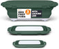 Drip EZ Collapsible BBQ Prep Tubs 3-Piece Set - For Meal Prep Marinating Food Storage - Includes Cutting Board & Lid - (1) JR + (1) OG + (1) XL - Green