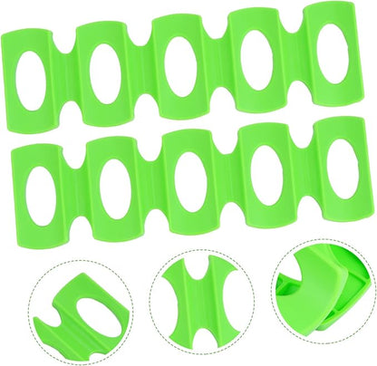Garneck 4pcs Fridge Can Beverage Beer Rack Silicone Storage Holders Mats Can Mat Bottle Fridge Organizer for Alcohol