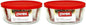 Pyrex 7203 7-Cup Glass Bowl and 7402-PC Red Lid (2-Pack) - Made in USA