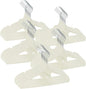 GoodtoU 50 Pack Velvet Baby Hangers, 12.8 Inch Non-Slip Toddler Clothes Hangers, for Infant Coats, Dresses & Pants, White - Star