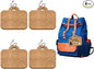 peacoblue 4Pcs Bag Enamel Pin Holder Display Board Collection with Key Chain for Bag, Backpack 4.7" x 3.9", Pins Display Frame Organizer Storage to Show Unique Styles for Student, Male, Female
