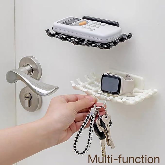 Soap Holder Soap Dish with Hooks Razor Holder Adhesive Bar Soap Holder No Drilling Soap Saver Tray for Shower Wall Bathroom Organizer Shower Rack Bathtub Sink (White+White)