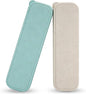 Travel Cutlery Case Portable Utensil Holder Travel Silverware Case Flatware Storage Box Camping Utensils Cases for Fork Spoon Chopsticks Lunch Box, 8.26 x 2.1 Inches (Beige, Green, Small)