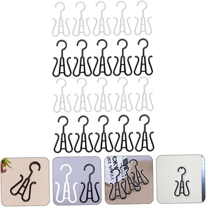 20pcs Plastic Shoe Holders Hanging Shoe Organizer for Closet Small Shoe Rack Stackable Shoes Storage Racks and Space-saving