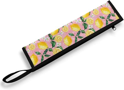 COEQINE Kitchen Utensil Holder Lemon Boho Floral Chopstick Case Fork Spoon Knife Organizer Drawer Storage Case for Flatware Lightweihgt leafproof Portable Travel Accessories
