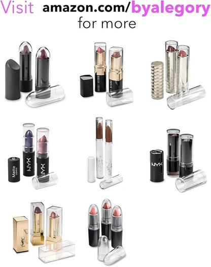 Acrylic Eye Mascara Organizer Makeup Storage Organization Refillablle Container Beauty Display Case 24 Space to Organize Tall Eye Lash Mascara