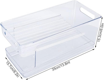 Tyenaza Can Organizer, Stackable Drink Soda Can Holder Rack PET Dispenser Double Deck, Can Storage Organizer Fit for Pantry Refrigerator Kitchen