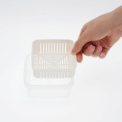 Soap Dish, Square Soap Travel Case with Drainage Layer, Leak-Proof Soap Container for Gym, Bathroom, Traveling, Camping, Soap Bar Shampoo Holder for Shower (White)