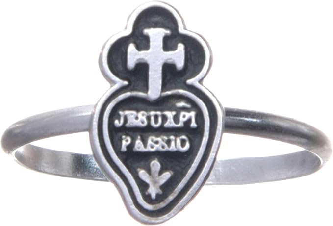 Holyart Passionists Ring in 800 Silver, 19 mm (0.748 inc.) - UK S