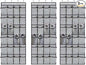 Over the Door Shoe Organizer, 24 Pockets Hanging Shoe Rack Mesh Fabric Visible Shoe Holder Back of Door Hanging Storage Closet Shoe Holder Hanger for Entryway Bedroom Bathroom 3 Pack