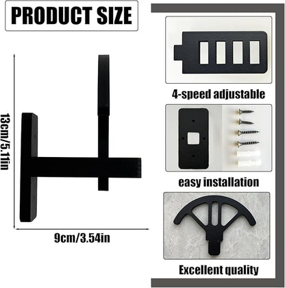 2 Pack Adjustable Cowboy Hat Rack Holder, Wooden Cowboy Hat Wall Mount Stand for Wall Can Keeps Original Shape of Hat, 4-Speed Adjustable Western Hat Display for Fedoras Hat Cowboy Hat Sun Hats