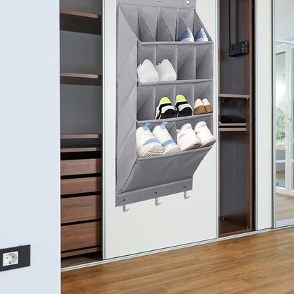Shoes Organizer Rack 14 Grid for Room Over Door Hanging Storage Holder Bedroom Shoes Storage Bag