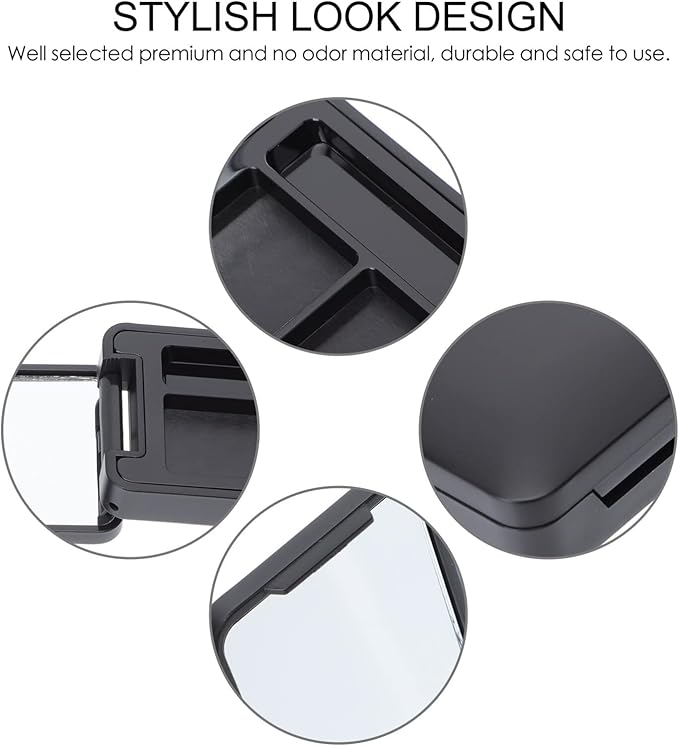 Beaupretty 4Pcs Empty Eyeshadow Palette Boxes 3-Grid Compact Cosmetic Storage Tray Durable Multi-Grid Makeup Organizer for Travel Lipstick Eye Shadow