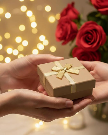 Rocutus Jewelry Gift Boxes for Necklace, Earring, Ring - Cotton Filled Cardboard Paper Jewelry Box Gift Cases for Wedding, 12 Pack Engagement, Gift Packaging, Luxury Jewelry Box, Ring Box (Kraft)