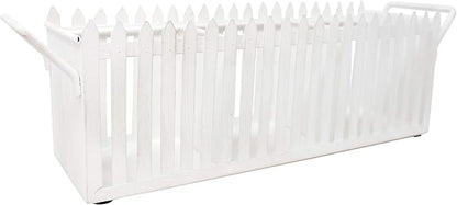 Boston Warehouse White Picket Fence Flatware Caddy