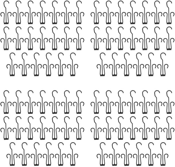Cabilock 80Pcs Shoe Hanger Hooks - Shoe Display Hook for Household Use, Shoe Drying Rack Storage Double Hooks for Closet Organizing