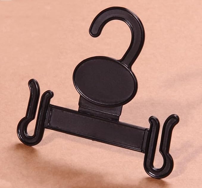 WellieSTR (Pack of 100, Black Flip Flop Holder, Hanging Flip Flop Hooks, Multi-Function Shoe Hanger,Flip Flop Display Rack