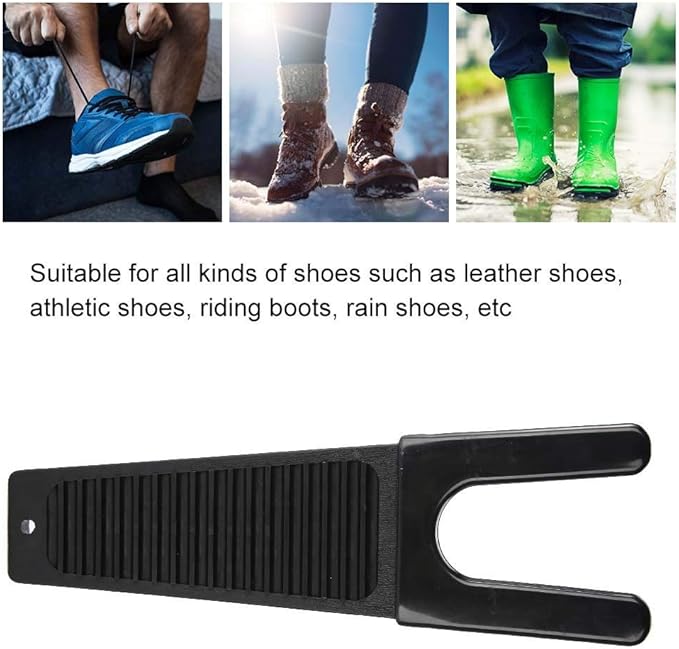 ZJchao Boot Jack, Heavy Duty Boot Puller Anti-Slip Shoe Remover Pull with Scraper for Mud Remover Garden Soil Clay Remover