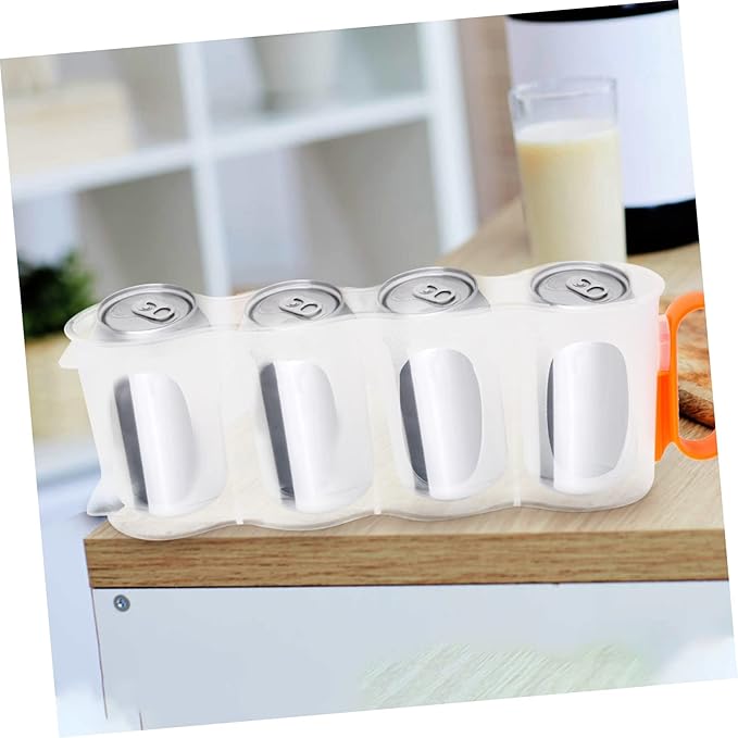 CHILDWEET Soda Can Organizer for Refrigerator Capacity Beverage Storage Bin Transparent Beer Can Holder for Kitchen and Bar Efficient Fridge