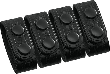 Perfect Fit Shield Wallets Duty Belt Keeper with Double Snap Closure (Pack of 4)