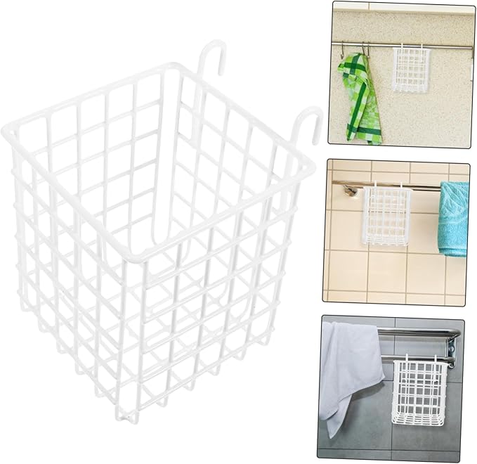 OUNONA 4pcs Over the Door Wire Basket Organizer Multi Functional Iron Storage Rack for Kitchen Bathroom and Bedroom Hanging Storage for Easy Access to Items