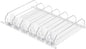 uxcell 6pcs Soda Can Organizer for Refrigerator, Self-Pushing Drink Organizer for Fridge, Width Adjustable Drink Dispenser Beverage Pusher For Pantry Vending Machine, White