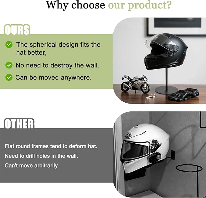 exquis Metal Hat Stand for Desk or Shelf, Hat Display Holder for Caps, Fedoras & Cowboy Hats, Stable Desktop Hat Rack, Black (1 Pack)