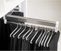 Pull Out Closet Rod Jeans Hangers for Closet Adjustable Heavy Duty Clothes Storage Hanger Closet Valet Rod Extending Rail Trousers Rack for Closet Retractable Closet Pull Out Rod (Color : 60cm-2 pc