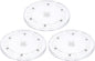 uxcell 3Pack Acrylic Lazy Susan Turntable, 7" Spinner Lazy Susan Turntable Organizer, Acrylic Ball Bearing Rotating Tray for Pantry Spice Rack Decorating, Clear