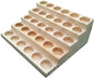 Wooden Essential Oil Display Stand 5 Tier Essential Oil Holder Solid Wood Essential Oil Rack 5 Layer 30-Bottle Essential Oil Display Stand Tabletop Oil Display Holder for 5-20ml Bottles