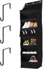 Over the Door Shoe Organizer for Closet, Hanging Shoe Organizers with 7 Large Pockets, Heavy-Duty Large Deep Pocket Hanging Shoe Organizer Shoe Rack for Closet and Narrow Door