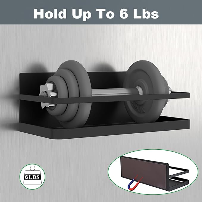 Magnetic Spice Rack Organizer Single Tier Refrigerator Spice Storage Shelf, kitchen organization, Easy to Install the Side of Refrigerator Can Hold spices,Jar of Olive Oil, Pepper, Small Things