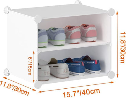HOMIDEC Shoe Storage Cabinet, 48 Pairs Shoe Rack 3 by 8 Tier Space Saving Shoe Organizer for Closet Hallway Living Room Bedroom Garage