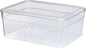Extra Wide Plastic Storage Box with Hinged Lid, Dark Gray, 21.75 x 15.38 x 12.5 Inches, Industrial Style, Water Resistant, Rectangular Container for Industrial Storage