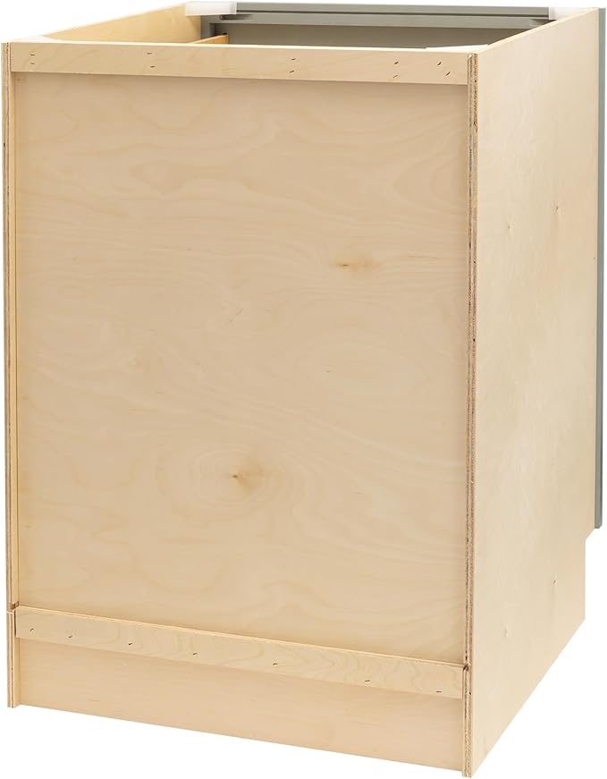 Quicklock RTA (Ready-to-Assemble) | Base Kitchen Cabinets - Shaker Style | Made in America (Magnetic Gray, 36" Wx34.5 Hx24 D 3 Drawer)