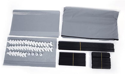 Tall Shoe Rack Organizer, Room-Saving 10-Layers 9 Lattices Non-Woven Fabric Shoe Rack Holds 22-30 Pairs Free Standing Shoe Storage Cabinet with Dustproof Cover for Closet, Entryway, Dorm, Bedroom,Gray