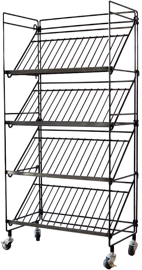 COLLEND WW-WSR Wire Shoe Rack, Black