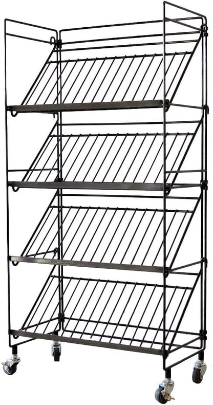 COLLEND WW-WSR Wire Shoe Rack, Black