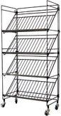 COLLEND WW-WSR Wire Shoe Rack, Black