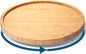 VERTORGAN Lazy Susan Organizer for Kitchen,Bamboo Turntable for Cabinet,Pantry,Vanity,Middle（Natural）