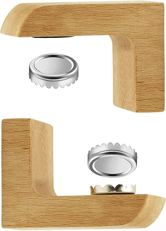 Magnetic Wooden soap Holder for Shower Wall, Storage for Soaps & Beard Shampoo Bars - Wooden soap Dish Dispenser Bathroom Kitchen & Shower