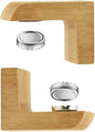 Magnetic Wooden soap Holder for Shower Wall, Storage for Soaps & Beard Shampoo Bars - Wooden soap Dish Dispenser Bathroom Kitchen & Shower