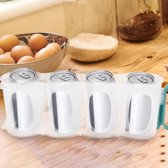 Alipis Soda Can Organizer for Refrigerator - Stackable Fridge Dispenser & Pantry Canned Food Organizer, Efficient Beverage Storage Bin for Kitchen, Soda, Beer Can Holder