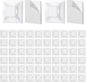 200Pcs Adhesive Zip Tie Mount, 1/2in White Cable Tie Mount, Plastic Zip Tie Mounting Squares, Sturdy Zip Tie Sticky Mounting Pads for Cable Organizer (White, 1/2"-200pcs)